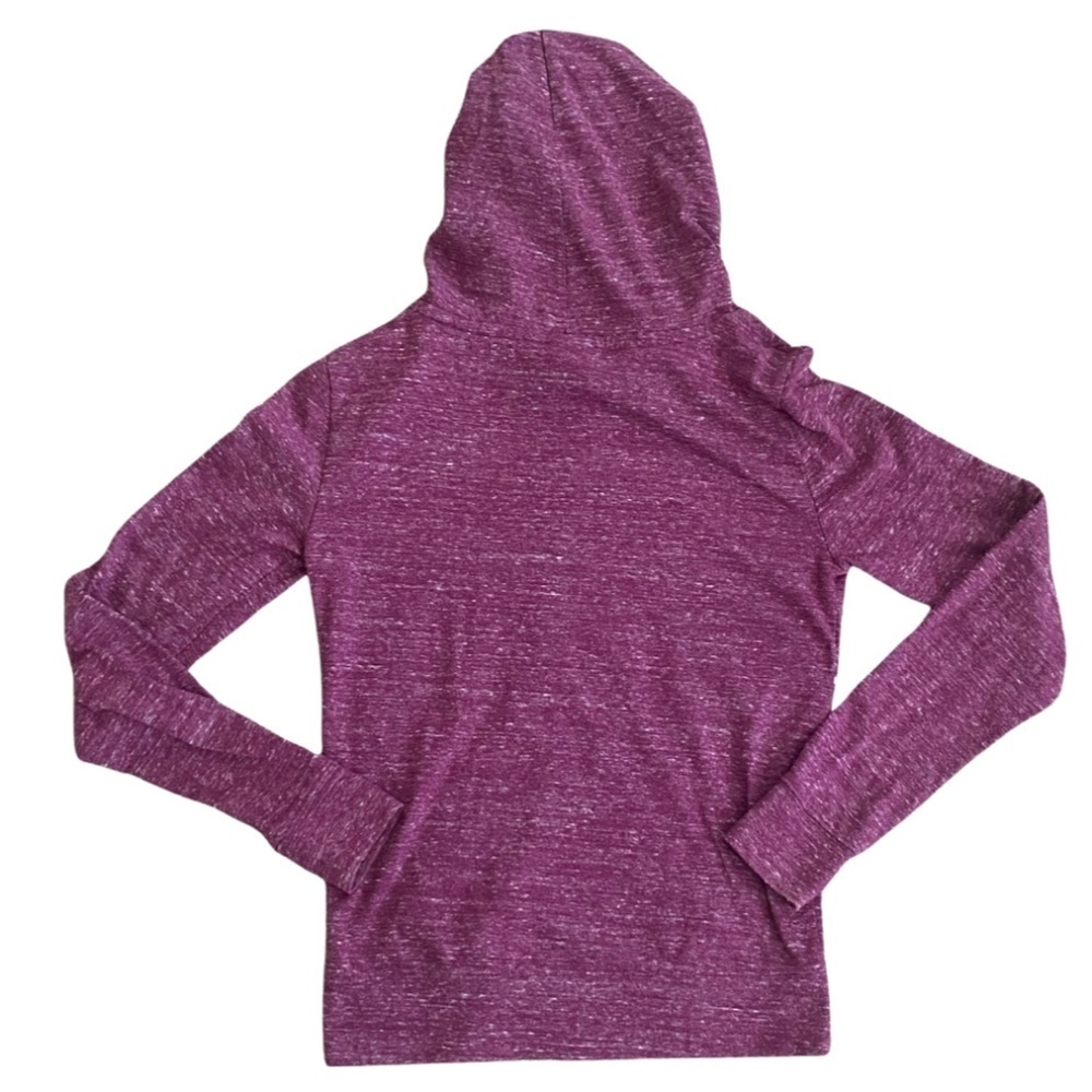 PINK Victoria’s Secret * HTF * Plum Purple Hoodie Hooded Jacket XS Lingonberry - Picture 6 of 6